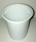 Pot yaourt plastique blanc pas court 125g