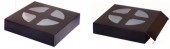 boite carré plate avec ouverture latérale fenetre 210x48x210