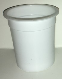 Pot yaourt plastique blanc pas long 125g