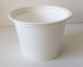 Pot plastique 250 ml dia 95 transparent ou blanc
